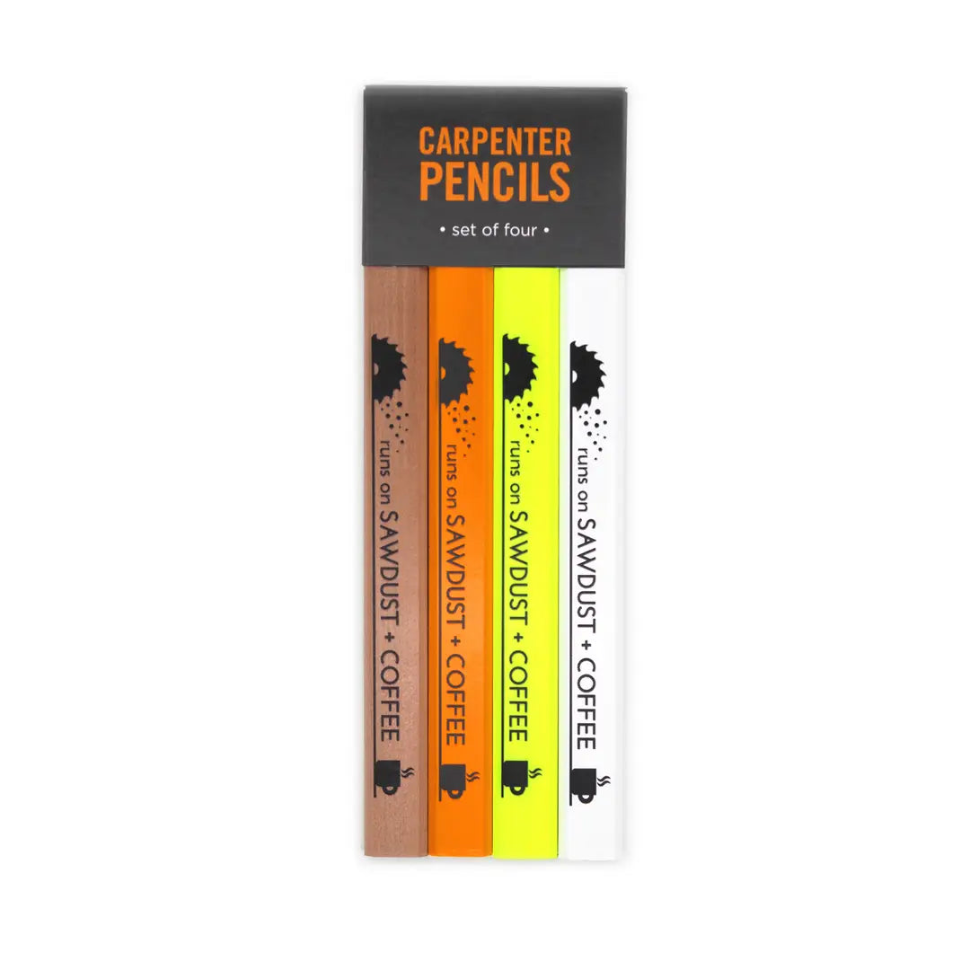SAWDUST & COFFEE carpenter pencil set