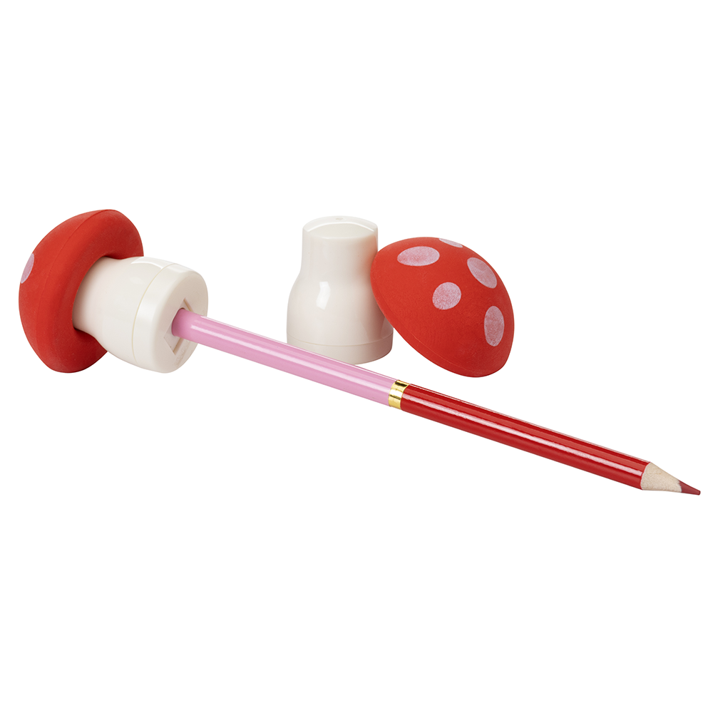 MUSHROOM MAGIC sharpener + eraser