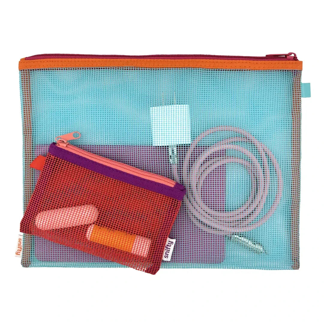 CARRY ON MESH POUCHES | indigo
