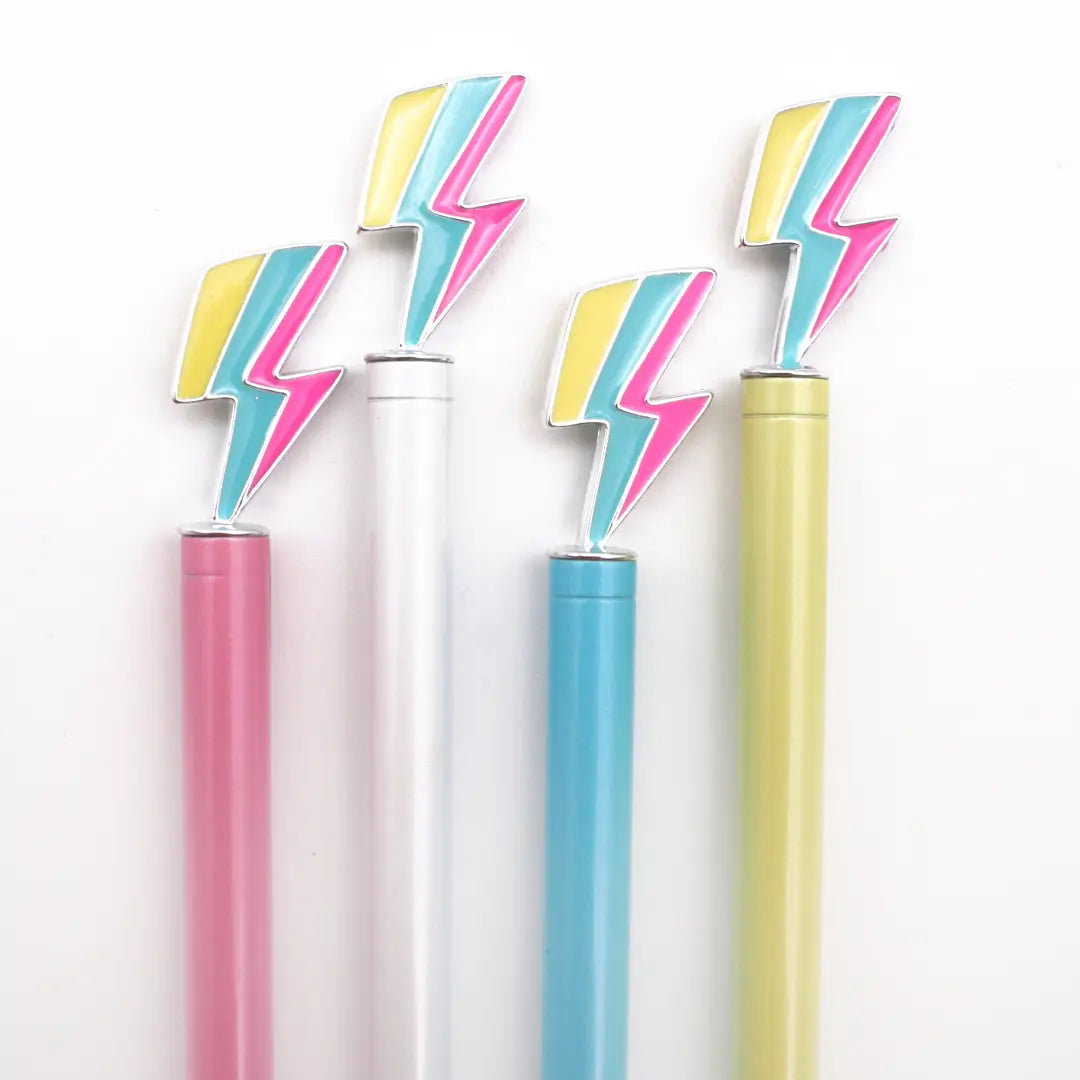 ENAMEL CHARM PENS | lightning bolt