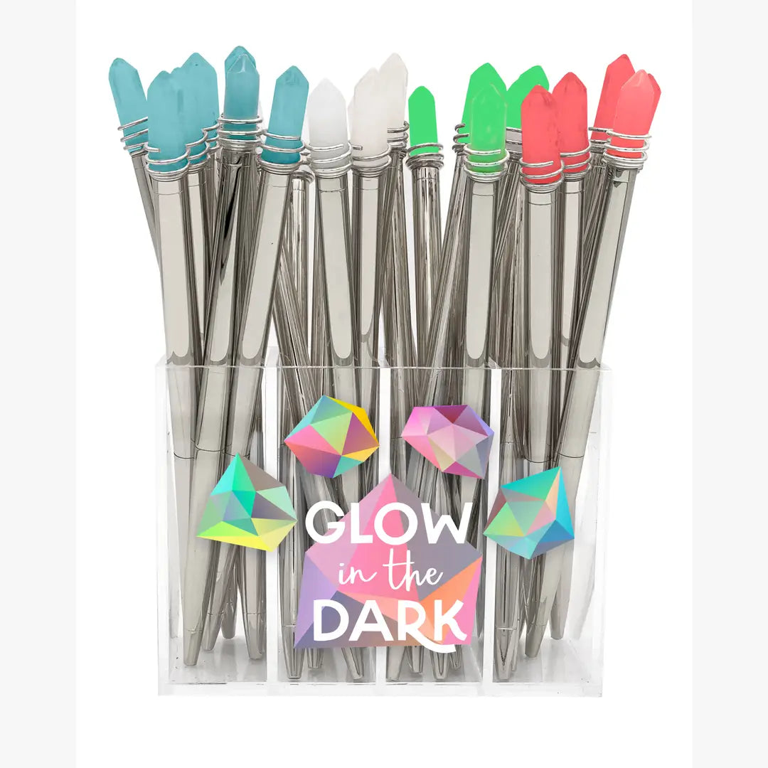 GLOW IN THE DARK CRYSTAL PEN