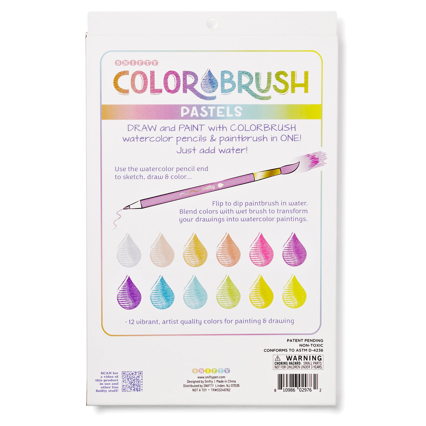 COLORBRUSH PASTEL watercolor pencil + paintbrush