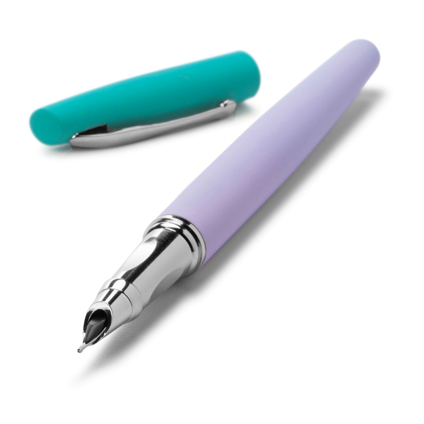 INK WELL erasable fountain pen | periwinkle/green