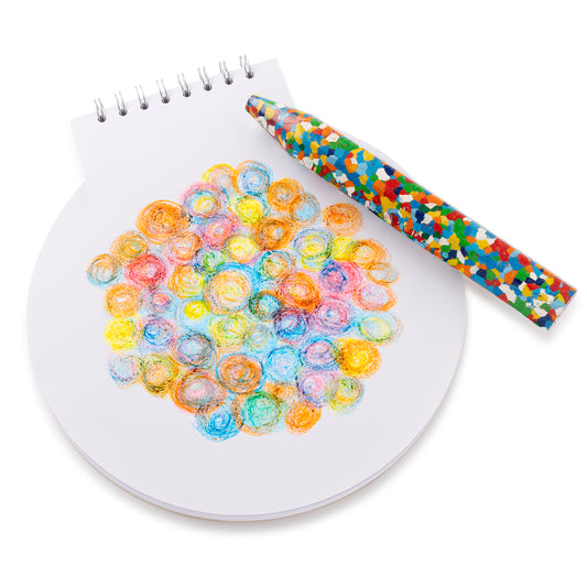 ROUND SKETCHBOOK | bright kaleidoscope