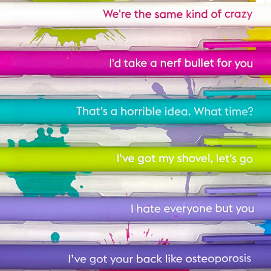 QUOTABLE GEL PENS | same kind of crazy