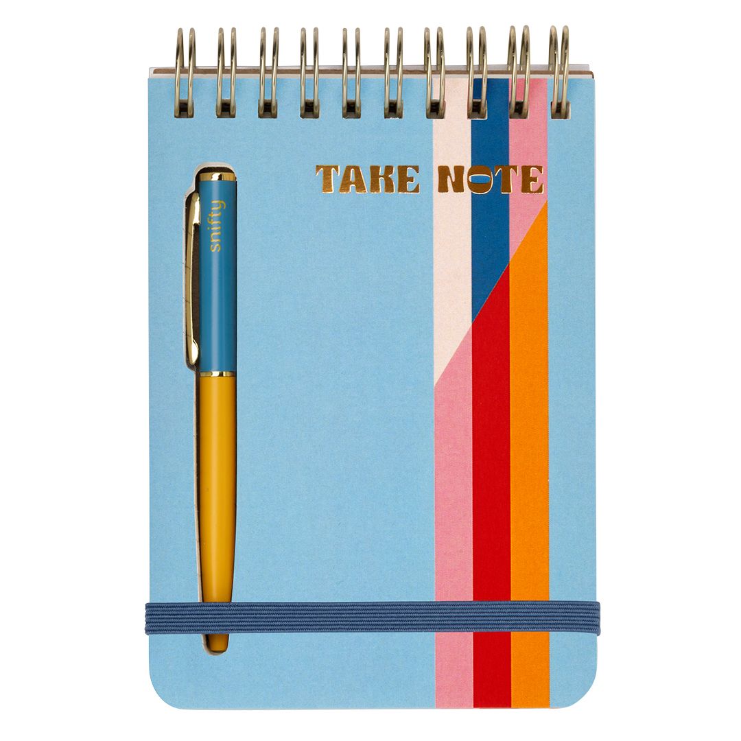 TAKE NOTE notebook + pen set | blue skies