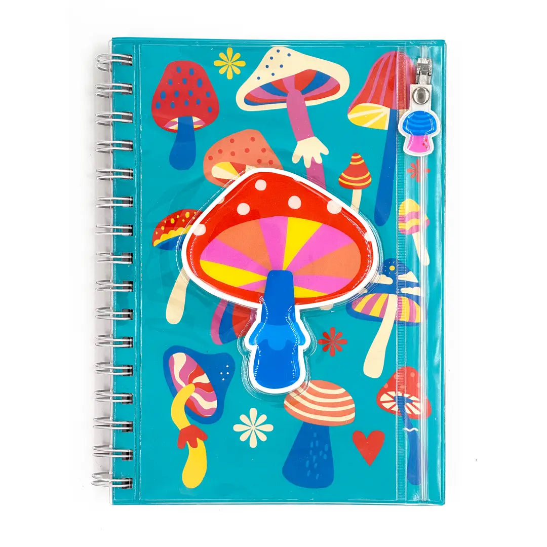 KEEP IT TOGETHER PENCIL POUCH JOURNAL | mushrooms