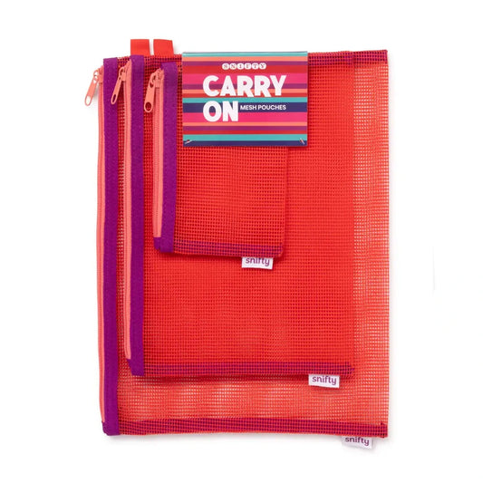 CARRY ON MESH POUCHES | poppy