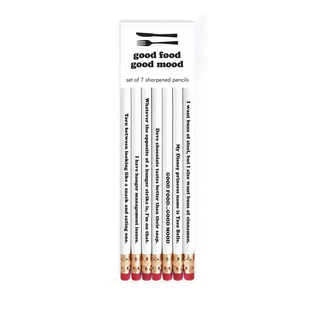 GOOD FOOD GOOD MOOD pencil set