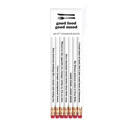 GOOD FOOD GOOD MOOD pencil set