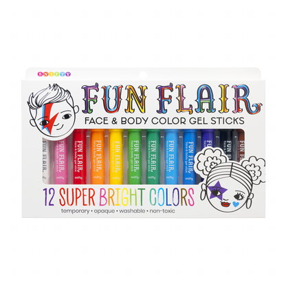 FUN FLAIR face + body color gel sticks