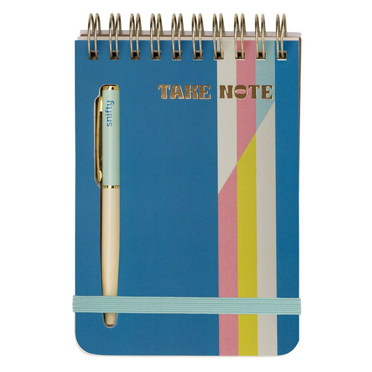 TAKE NOTE notebook + pen set | poolside