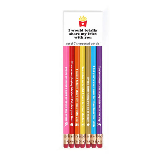 SHARE MY FRIES pencil set