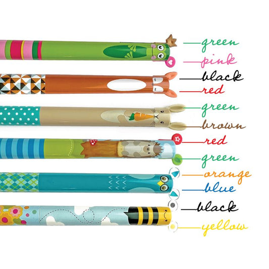 TWICE AS NICE 2 color click pens | woodland