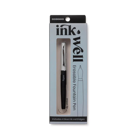 INK WELL erasable fountain pen | black/gray