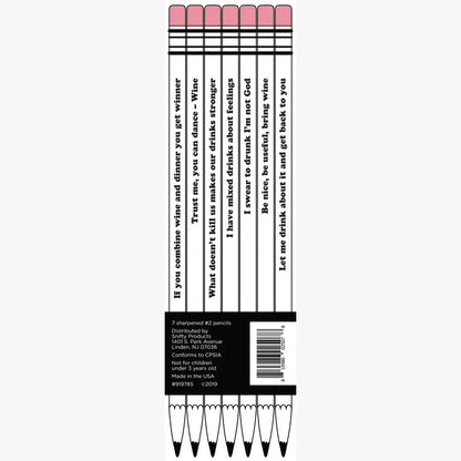 LET'S WINE ABOUT IT pencil set