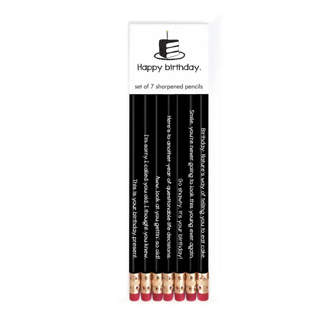HAPPY BIRTHDAY. pencil set