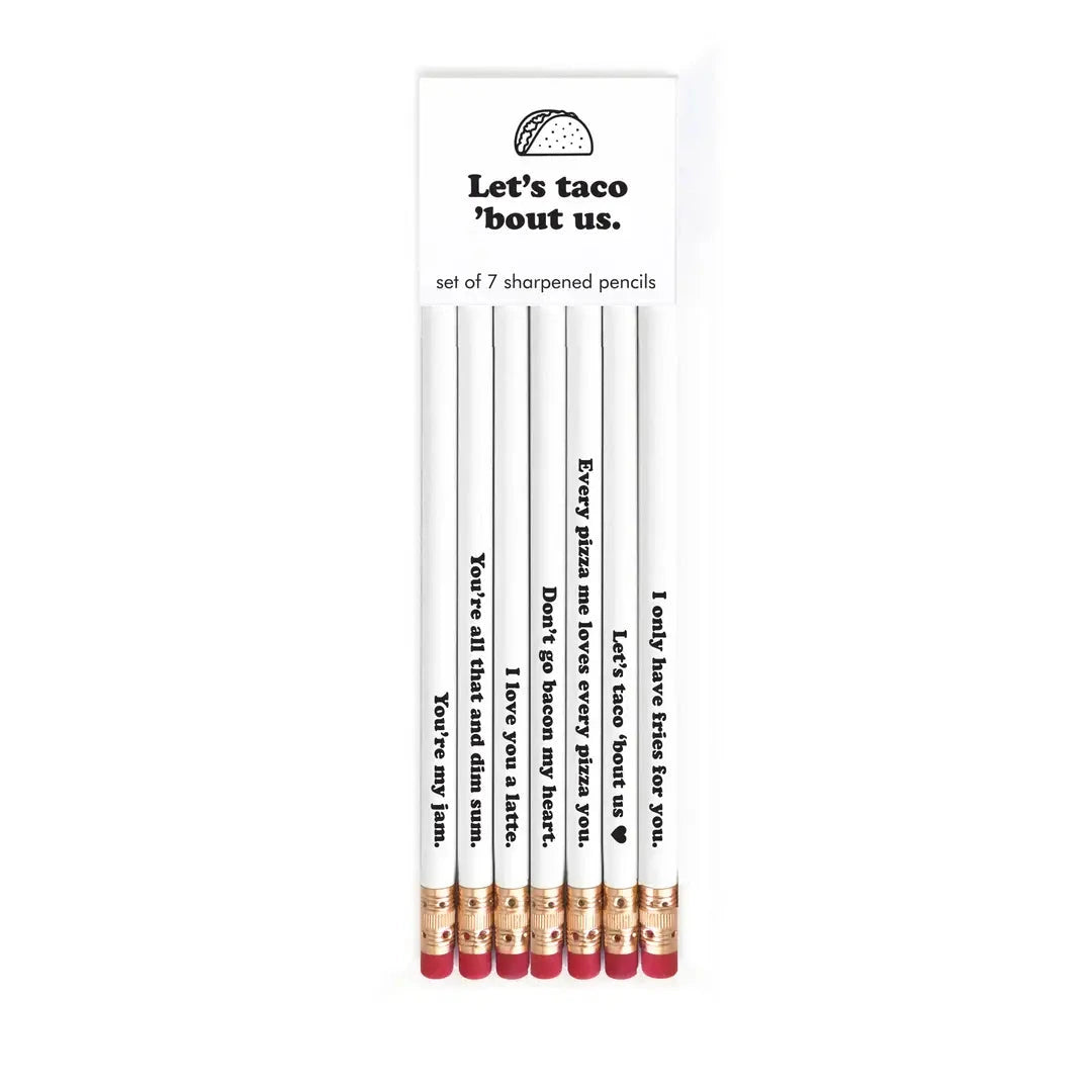 LET'S TACO 'BOUT US pencil set