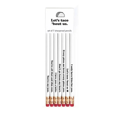 LET'S TACO 'BOUT US pencil set