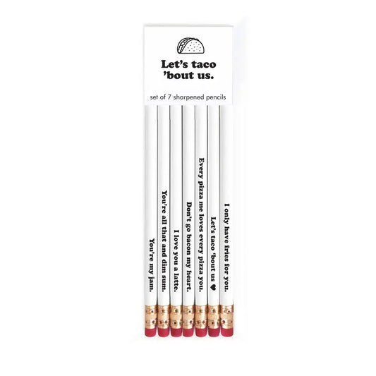 LET'S TACO 'BOUT US pencil set