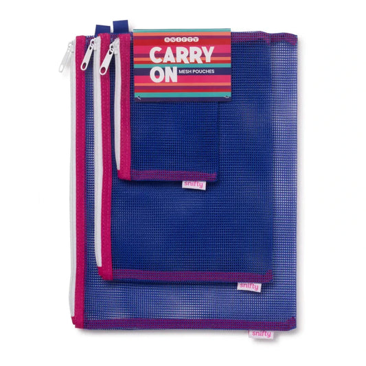 CARRY ON MESH POUCHES | indigo