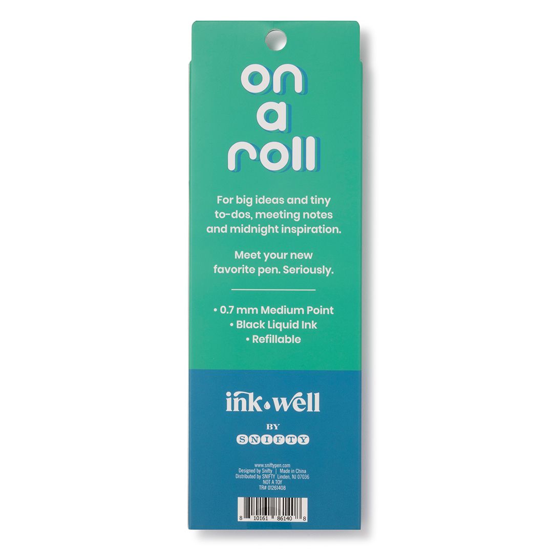 ON A ROLL pen | aqua/marine