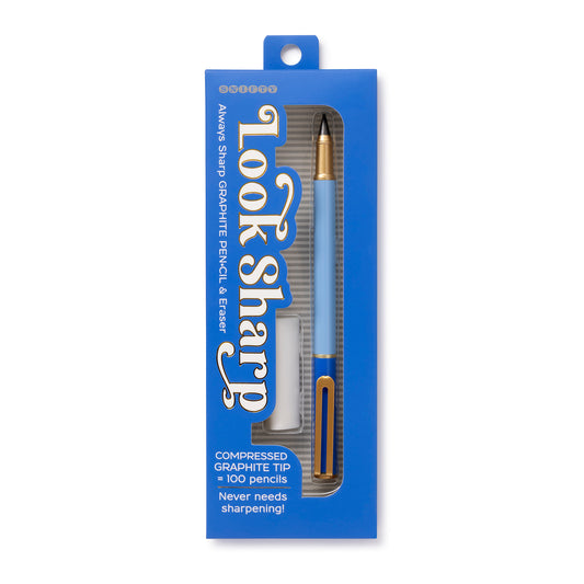 LOOK SHARP graphite pen•cil | blue
