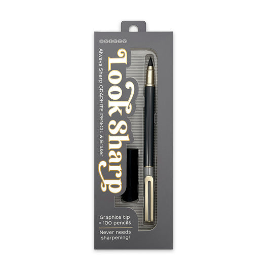 LOOK SHARP graphite pen•cil | gray