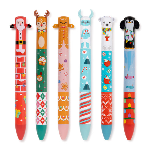 TWICE AS NICE 2 color click pens | holiday