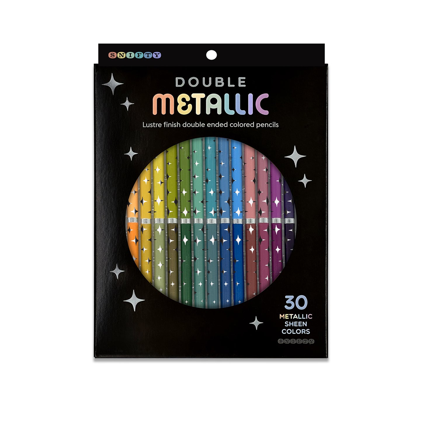 DOUBLE METALLIC dual ended colored pencils