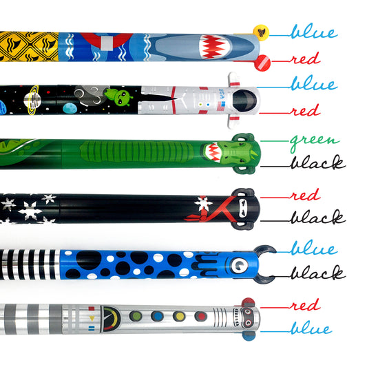 TWICE AS NICE 2 color click pens | metallic