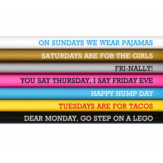 HELLO WEEK pencil set