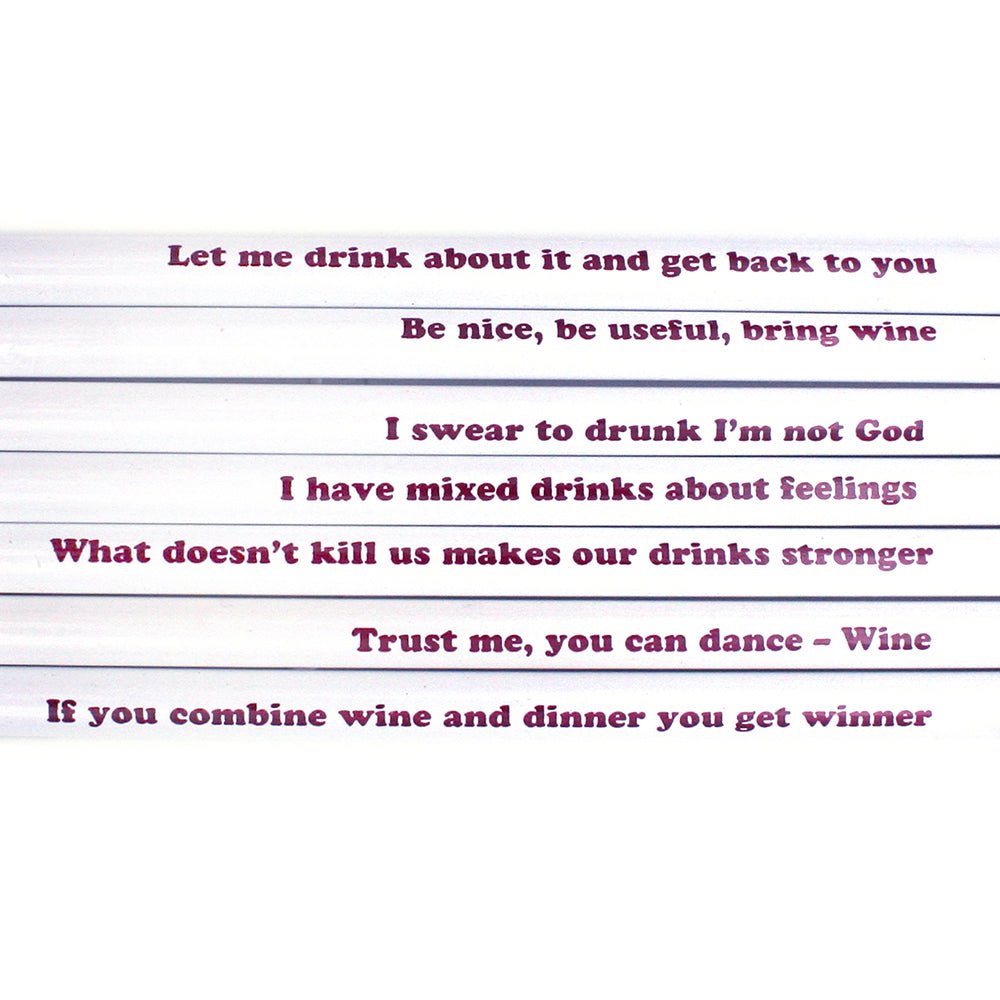 LET'S WINE ABOUT IT pencil set