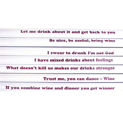 LET'S WINE ABOUT IT pencil set