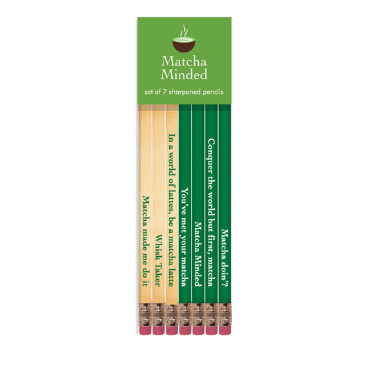 MATCHA MINDED pencil set