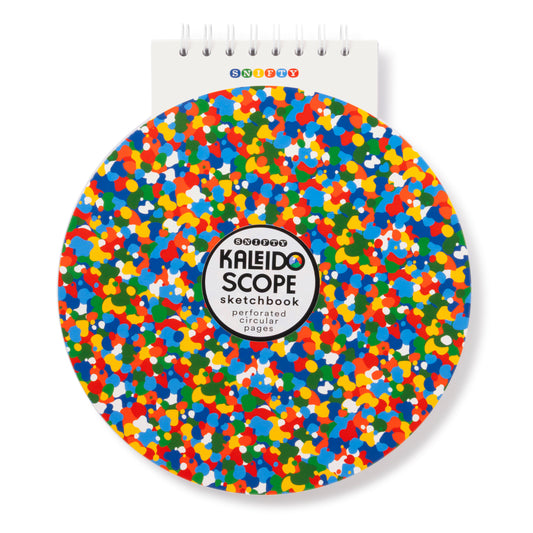 ROUND SKETCHBOOK | bright kaleidoscope