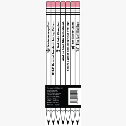 BEST DAD EVER pencil set