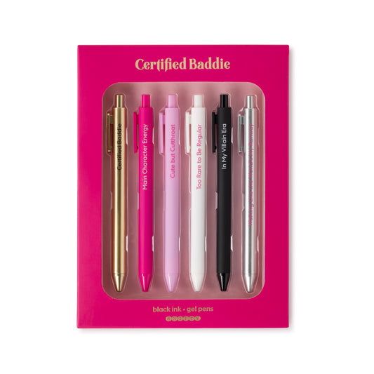 QUOTABLE GEL PENS | certified baddie