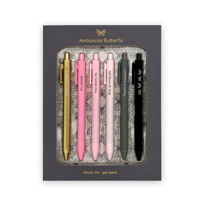 QUOTABLE GEL PENS | Antisocial Butterfly