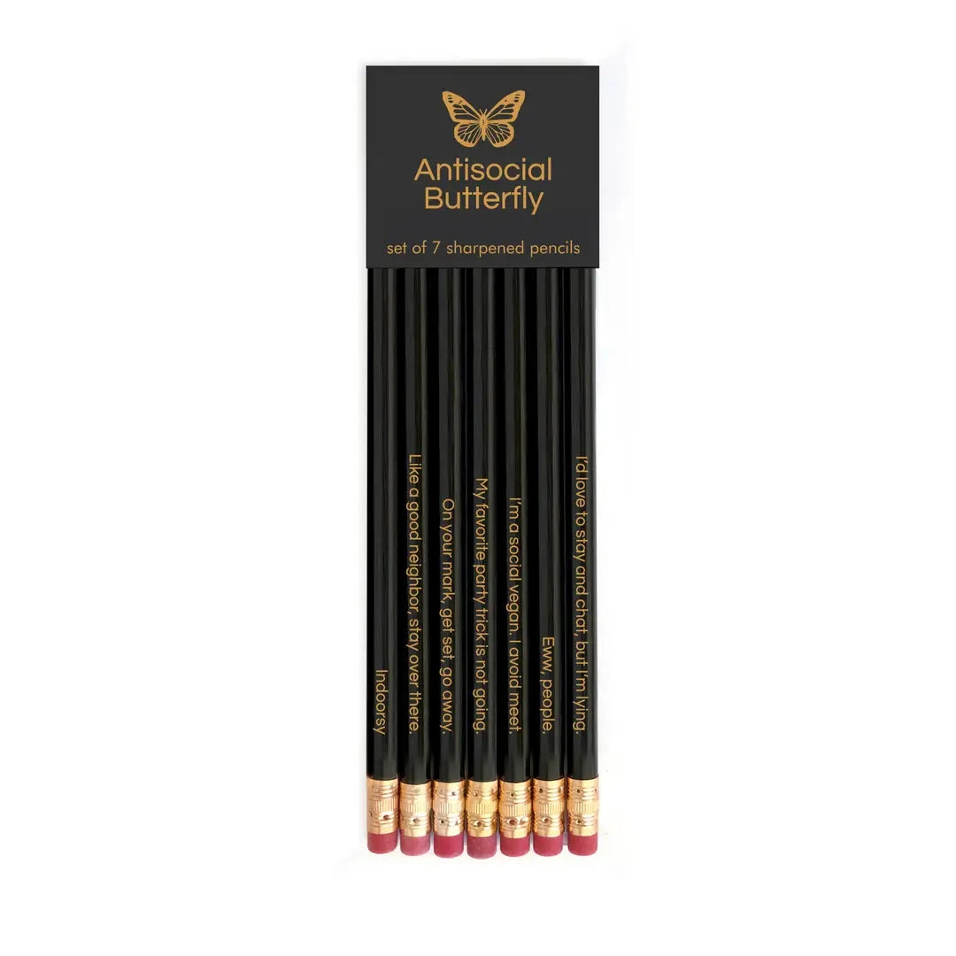 ANTISOCIAL BUTTERFLY pencil set