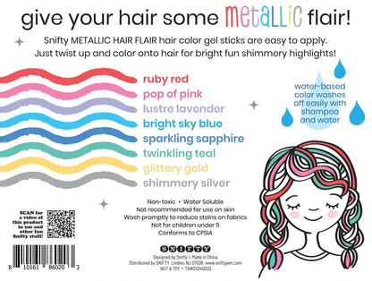 HAIR FLAIR METALLIC hair color gel sticks