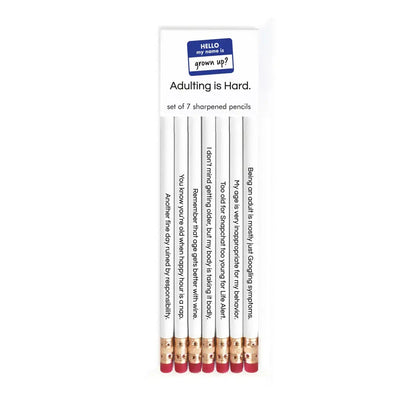 ADULTING IS HARD pencil set