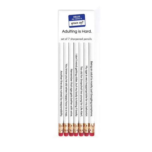 ADULTING IS HARD pencil set