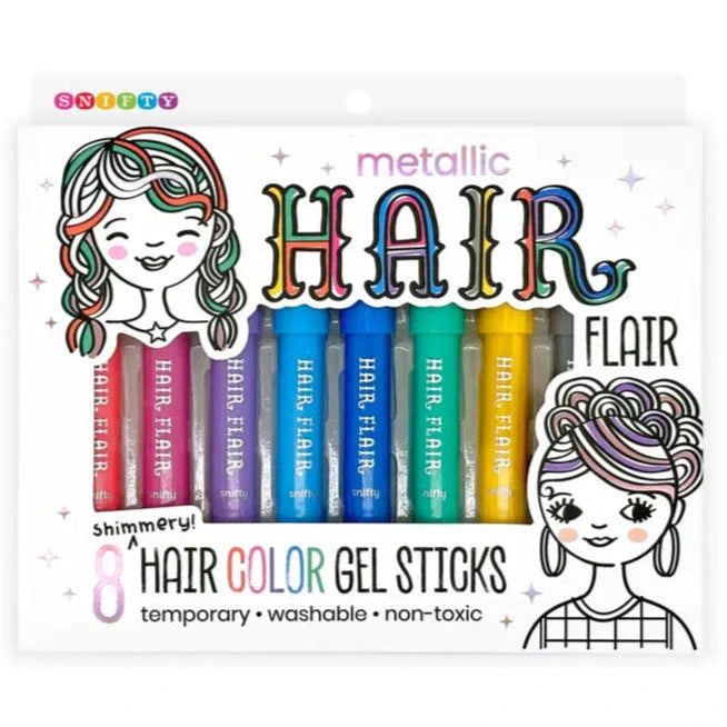 HAIR FLAIR METALLIC hair color gel sticks