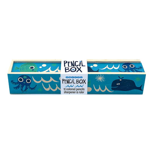 COLORED PENCIL BOX | ocean friends