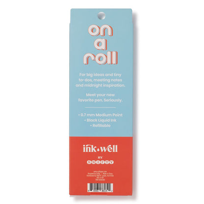 ON A ROLL pen | cool blue/carmine