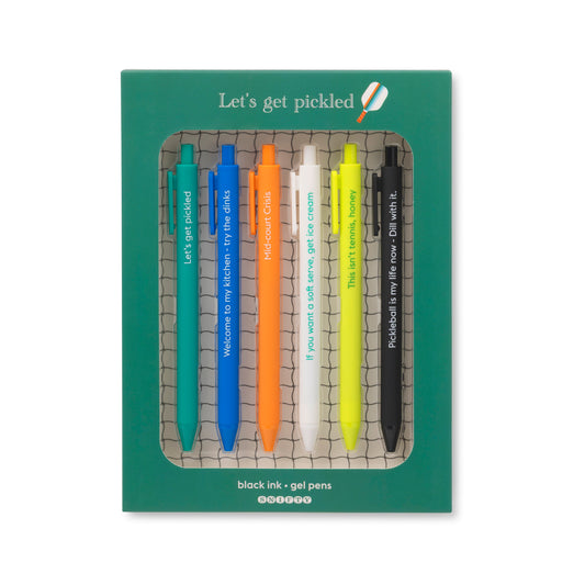 QUOTABLE GEL PENS | let's get pickled