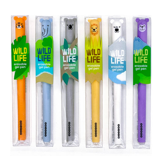 WILD LIFE erasable gel pens