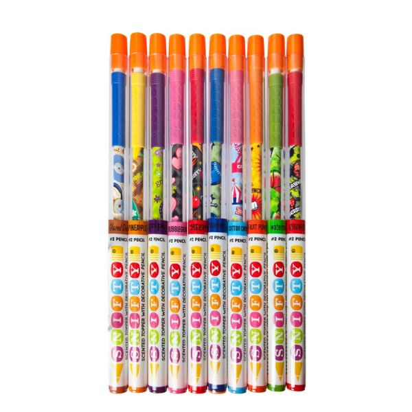 Scented Pencil Topper 10 Pack in Tubes