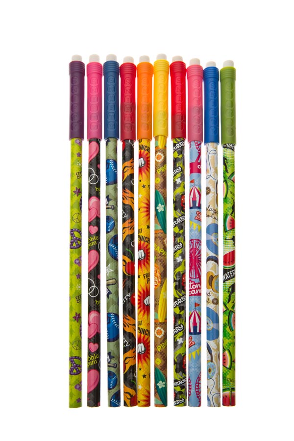 scented pencil toppers display of 100 – original – Snifty Scented Products